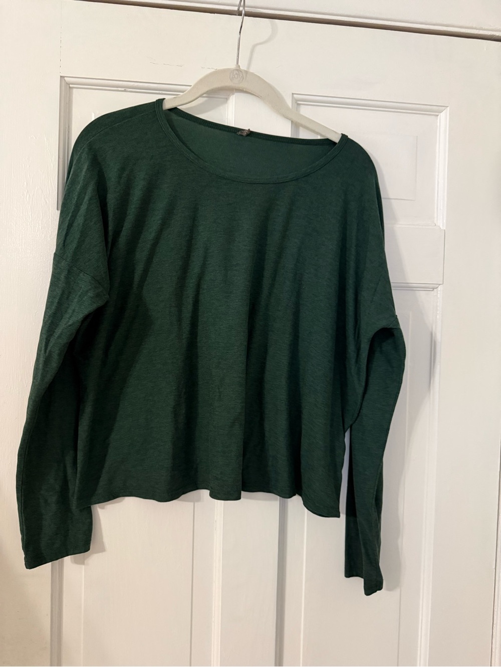 Beyond Yoga Dark Green Long-Sleeve Crewneck Top